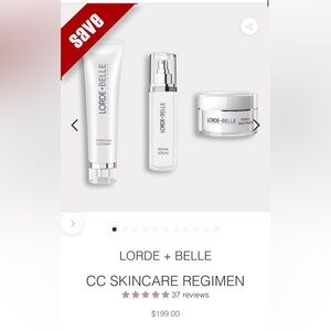 NIB Lorde + Belle Skincare Set - White